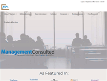 Tablet Screenshot of managementconsulted.com